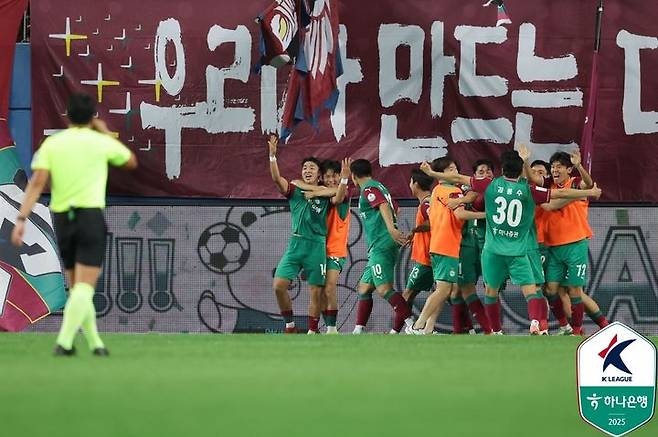 [서울=뉴시스] 프로축구 K리그1 대전하나시티즌의 김준범. (사진=한국프로축구연맹 제공) *재판매 및 DB 금지