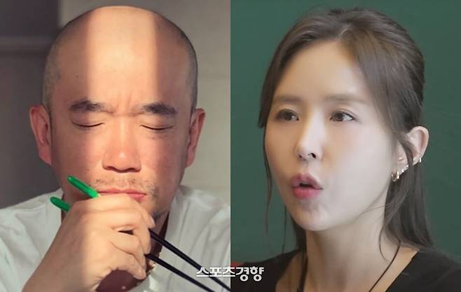 DJ DOC 멤버 이하늘(왼쪽)과 코요태 멤버 신지. 인스타그램 계정 및 유튜브 방송 화면