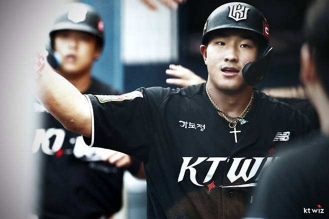 KT 위즈 안현민. KT 위즈