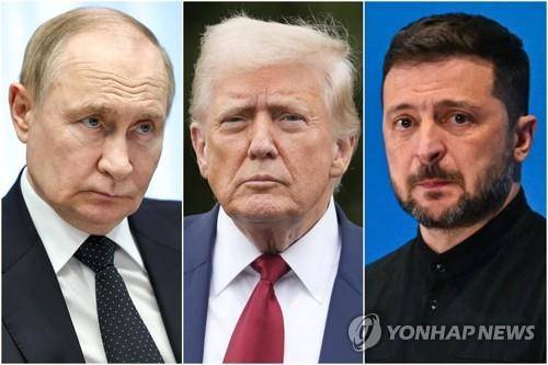 푸틴-트럼프-젤렌스키(왼쪽부터) [로이터·AP·AFP=연합뉴스 자료사진. 재판매 및 DB 금지]