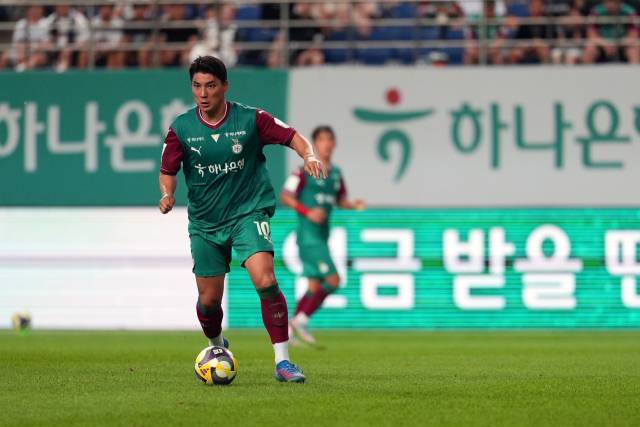 지난달 27일 서울전 주민규. 대전하나시티즌 제공