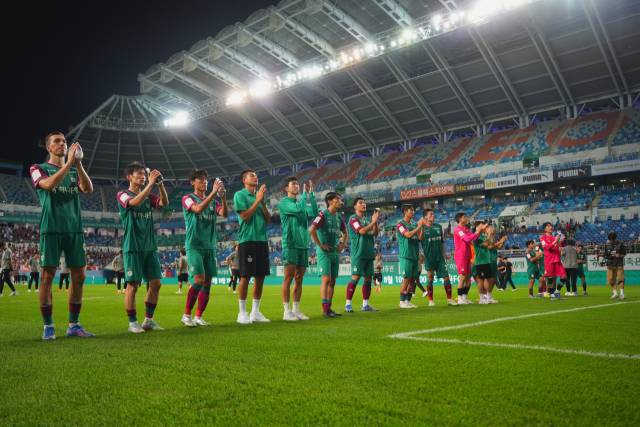 지난달 27일 서울전 선수단. 대전하나시티즌 제공