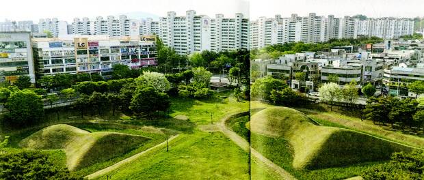 광주시 광산구 월계동에 자리한 장고분은 우리 전통악기 장고를 닮았다 해서 그 같은 명칭이 붙었다.