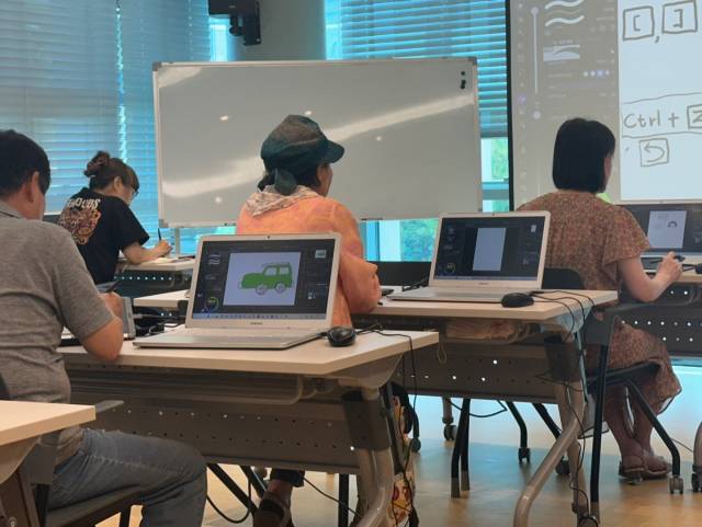 대현 도서관 디지털 강좌 운영사진. 행복북구문화재단