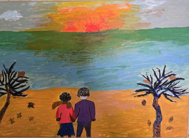 윤필남 할머니 작품. 주노아트갤러 in 아트도서관