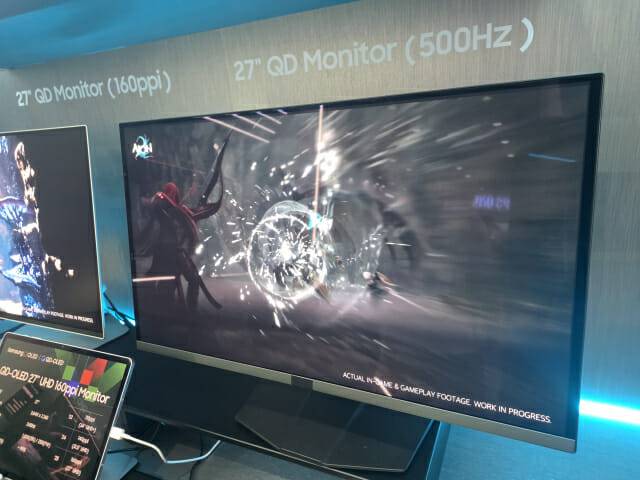 삼성디스플레이 27형 QHD.(사진=전화평 기자)
