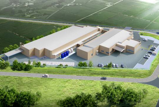 (주)감동란 신축공장 조감도. 감동란 제공