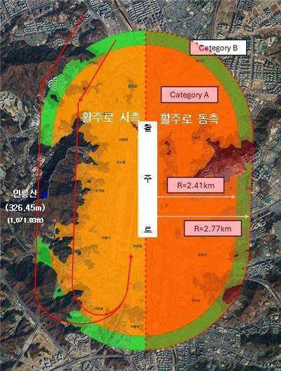 선회 접근 경로 사진제공=성남시