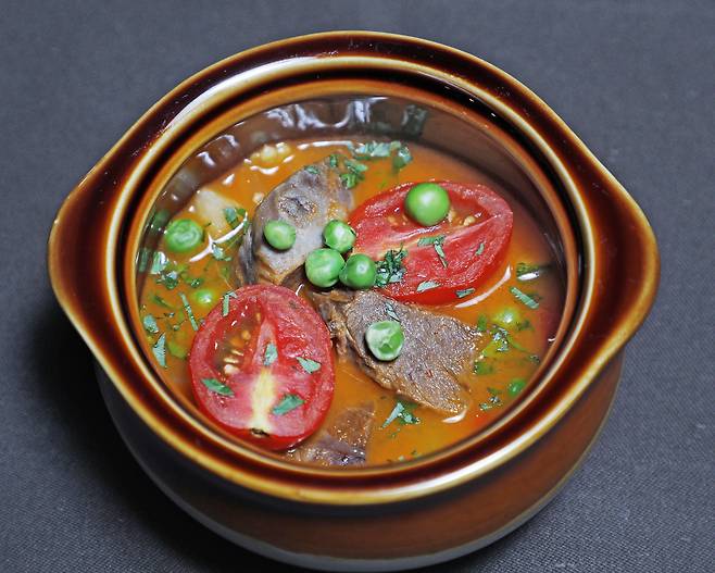 Carbonada criolla served at Spatula by Haevichi [PARK SANG-MOON]