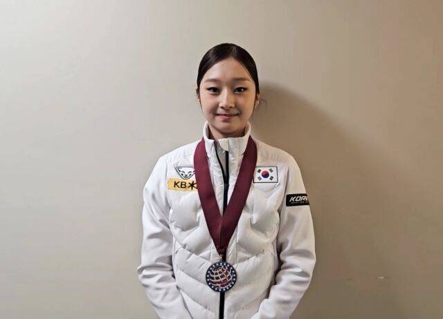 2025 ISU CS 크랜베리컵 인터내셔널 동메달을 따낸 신지아. /올댓스포츠 제공