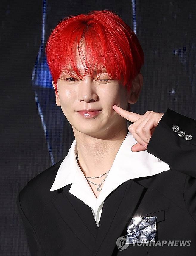 샤이니 키가 세 번째 정규앨범 '헌터' 기자간담회를 서울 광진구 풀만 앰배서더 서울 이스트폴에서 열었다. 연합뉴스