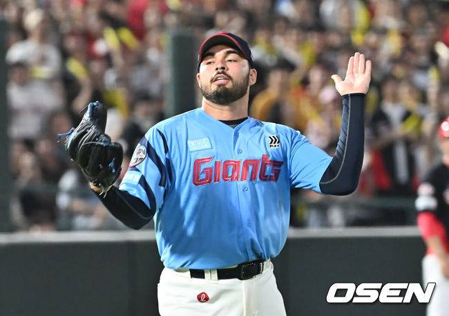 [OSEN=부산, 이석우 기자] 롯데 자이언츠 감보아 127 2025.08.05 / foto0307@osen.co.kr