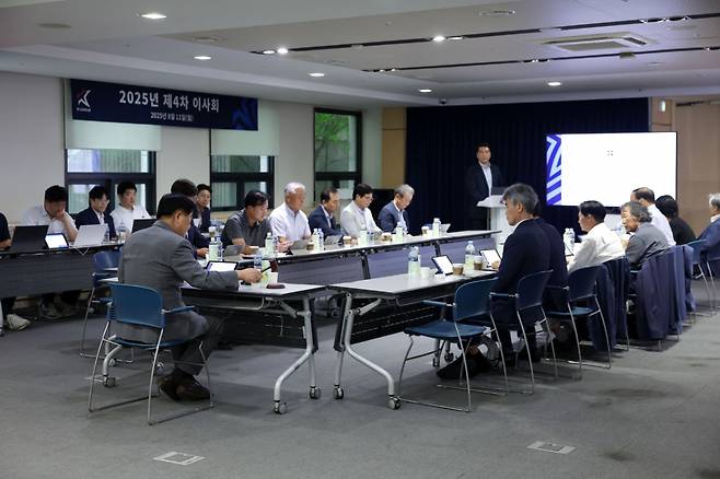 한국프로축구연맹 2025년도 제4차 이사회 모습. /사진=한국프로축구연맹 제공
