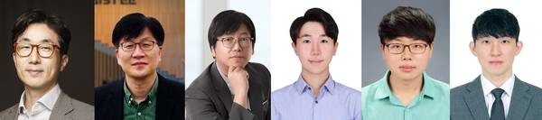 분당서울대병원 안과 우세준 교수, KAIST 유승협 교수, POSTECH 한세광 교수, KAIST 심지훈 박사·채현욱 박사·김수본 박사(사진 왼쪽부터). /분당서울대병원 제공