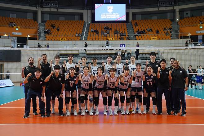 한국여자배구대표팀(대한배구협회 제공)