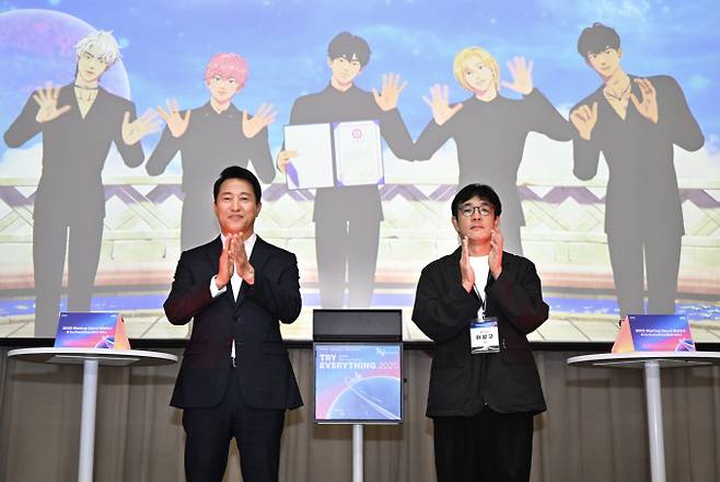 플레이브, 오세훈 서울시장, 블래스트 이성구 대표 (제공: 블래스트)