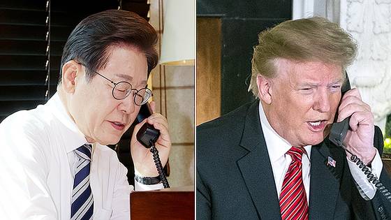 이재명 대통령과 도널드 트럼프 미국 대통령. 연합뉴스