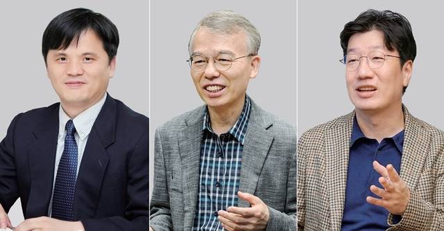(왼쪽부터)①이두희 KIET 산업연구원 지역경제 연구단장. ②신기동 경기연구원 선임연구위원. ③김천구 대한상공회의소 SGI 연구위원. 본인제공·윤원규기자