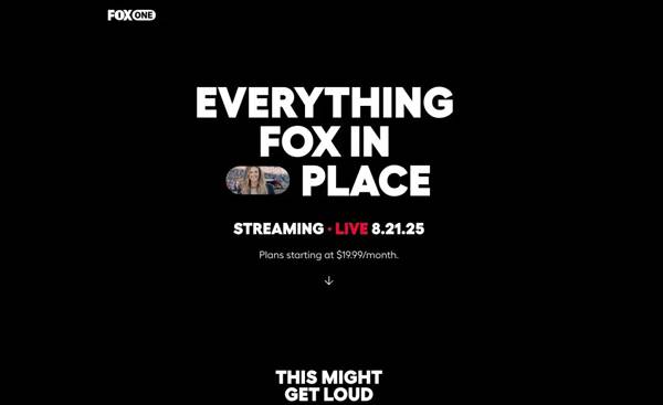 ▲ 8월21일 '폭스원 (FOX One)' OTT 스트리밍 서비스를 시작할 예정이다. 사진=폭스 코퍼레이션(Fox Corporation)