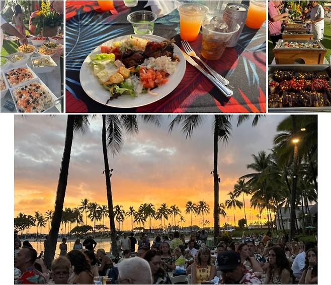 하와이 전통 공연과 함께 하는 저녁 만찬 ‘와이키키 스타라이트 루아우’ / 사진=홍지연 여행+ 기자