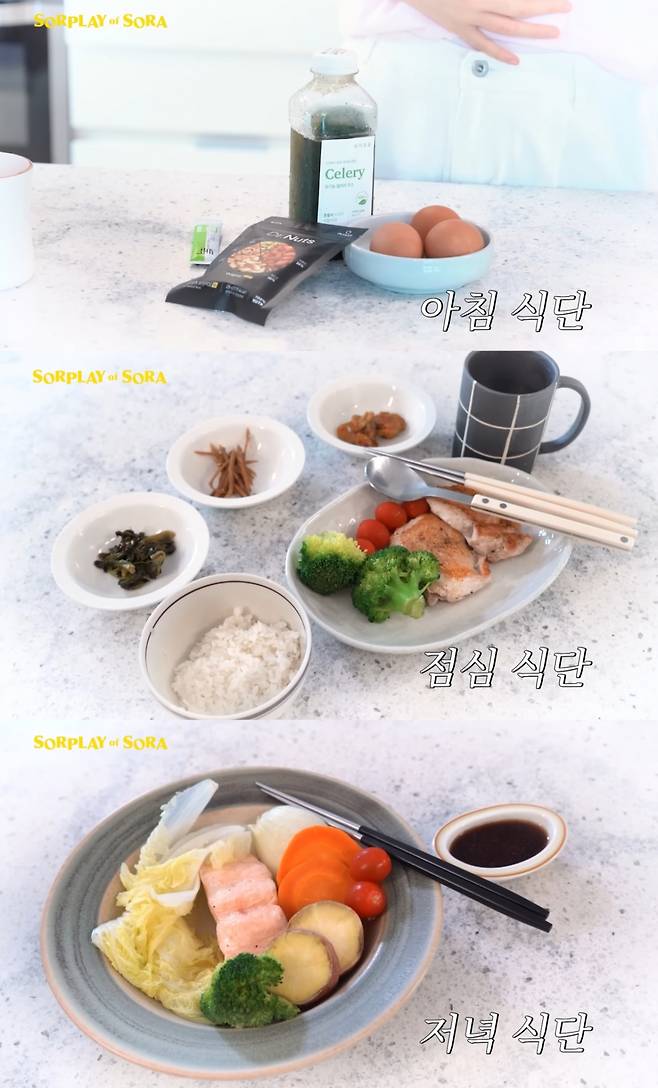 배우 강소라가 현실적이면서도 따라하기 쉬운 '다이어트 삼시세끼 식단'을 공개했다. 강소라는 과거 20㎏를 감량한 뒤 그 체중을 유지하고 있는 대표적인 유지어터(유지+다이어터)다. /사진=강소라 유튜브 채널 '소라의 솔플레이'