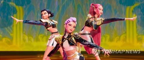 넷플릭스 애니메이션 '케이팝 데몬 헌터스' 속 걸그룹 헌트릭스 [넷플릭스 제공]