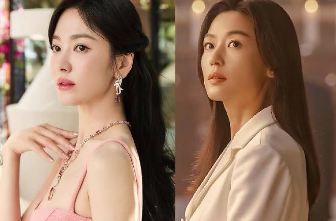 배우 송혜교와 전지현. 송혜교 SNS·디즈니플러스 SNS 캡처