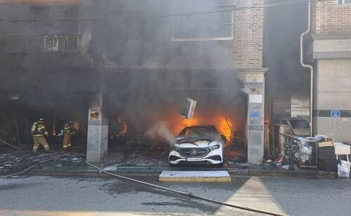 화재 당시 원룸 건물. 전북특별자치도 소방본부 제공