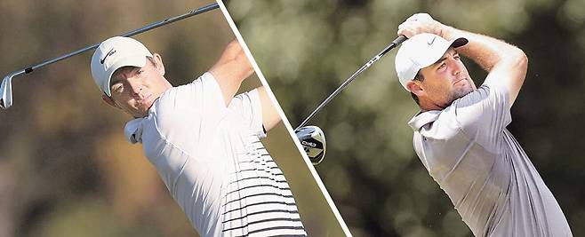 로리 매킬로이(왼쪽부터), 스코티 셰플러.