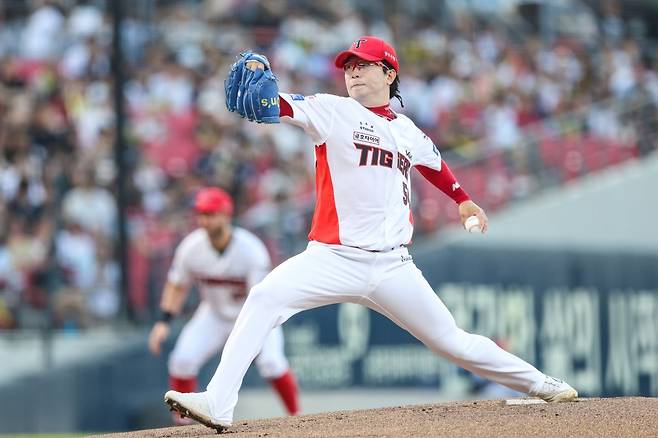 KIA 양현종은 전반기 부진을 이겨내고 후반기 3경기에서 평균자책점 0.52로 호투를 이어가고 있다. 사진제공｜KIA 타이거즈