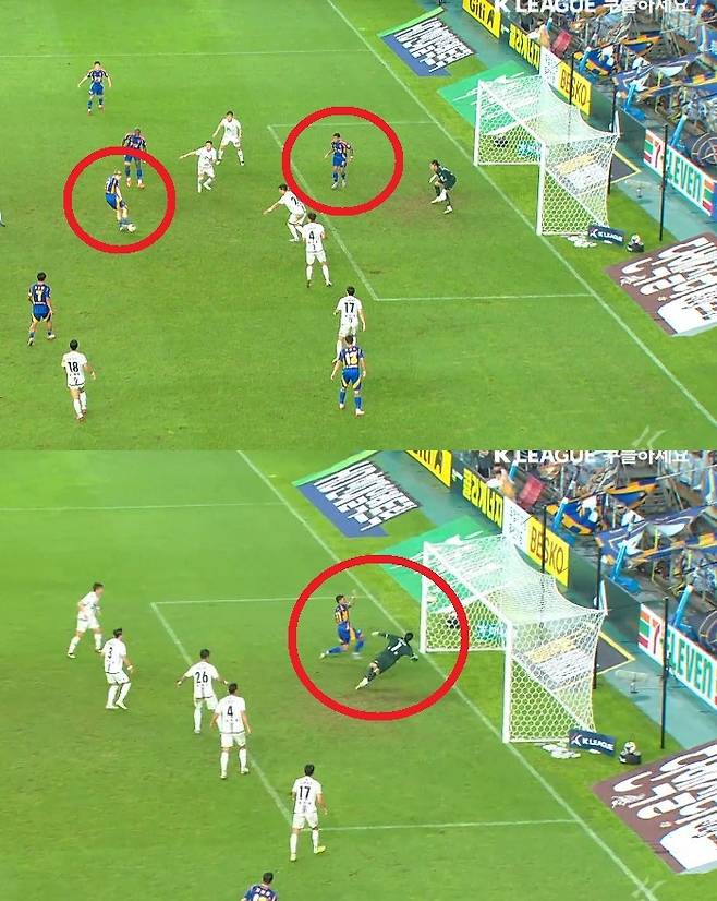 Rubikson's goal scene that caused controversial. /Photo = relay screen capture