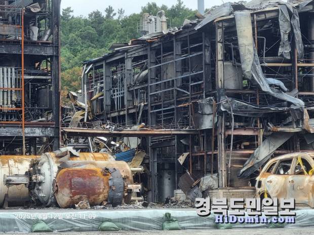 지난3일 사고의 진원지인 해당 업체가 황폐해져 있다.