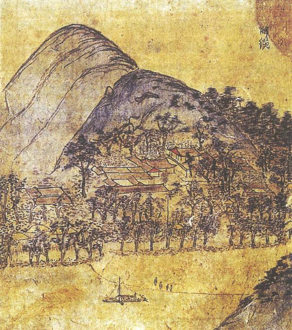 〈동호해람(東湖解纜)〉, 《허주부군산수유첩(虛舟府君山水遺帖)》 임청각, 1763년