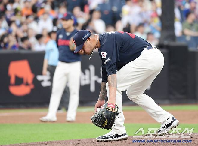 13일 대전 한화생명 볼파크에서 열린 한화 이글스와 롯데 자이언츠의 경기. 선발 투구하고 있는 롯데 벨라스케즈. 대전=송정헌 기자songs@sportschosun.com/2025.08.13/