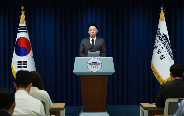 강훈식 비서실장, 장관급 등 인선 발표. 연합뉴스