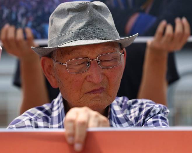 42년간 복역한 후 1995년 출소한 비전향장기수 안학섭씨. 연합뉴스