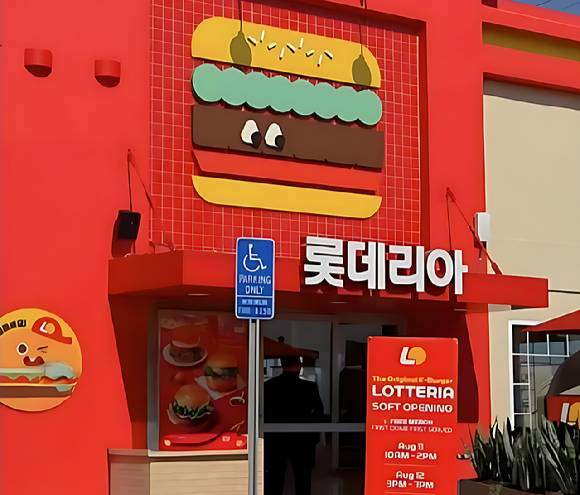 롯데리아가 햄버거의 본고장 미국에서 뜨거운 인기를 끌어냈다. 사진은 해당 매장. [사진=인스타그램 갈무리]