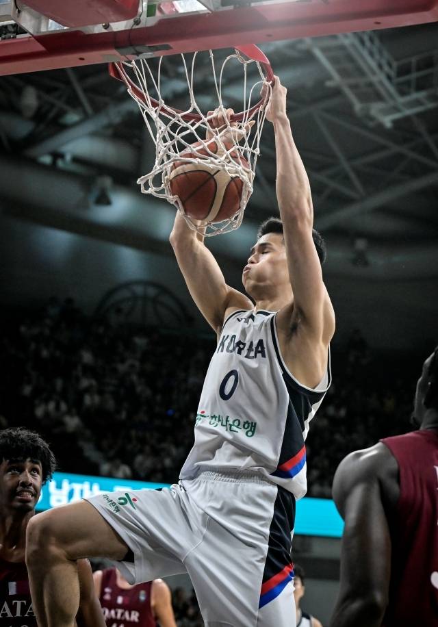 하윤기의 경기력은 점점 좋아지고 있다. 대한민국 골밑은 그가 있기에 든든하다. 사진=대한민국농구협회 제공