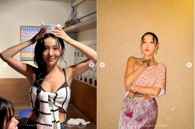 마마무 화사가 태국에서의 일상을 공유했다. /화사 소셜미디어