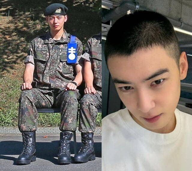 그룹 아스트로 멤버 겸 배우 차은우의 훈련소 근황 / 육군훈련소 및 차은우 인스타그램