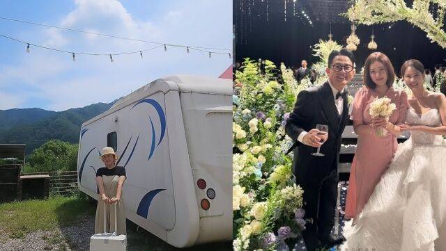 김지민-김준호 커플 결혼식 때 부케를 받은 개그우먼 한윤서가 여행을 다녀온 감상을 포스팅했다. /한윤서 소셜미디어