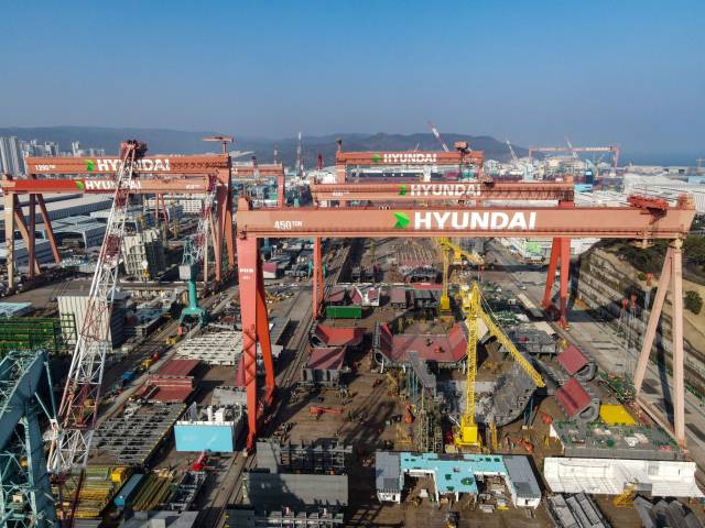 HD현대중공업 울산 야드 전경. 사진 제공=HD현대중공업