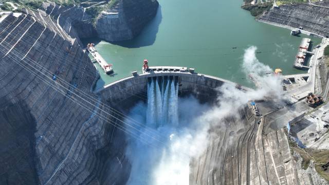 중국 쓰촨성 진사강 상류에 위치한 바이허탄댐 전경. 사진=중국전력건설집단(powerchina) 홈페이지