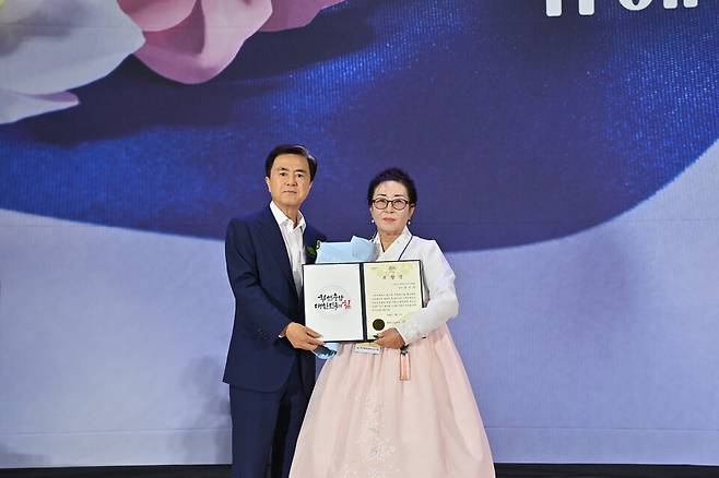 12일 태안군종합실내체육관에서 '독립지사 우운 문양목 선생 유해 봉환 환영식'을 개최했다. ⓒ충남도