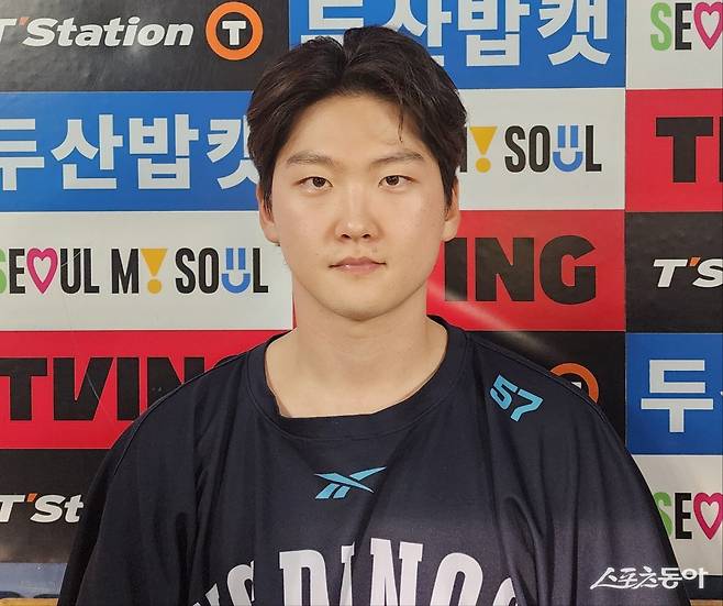 NC 전사민은 12일 잠실 두산과 원정경기에서 올해 최고의 투구를 선보였다. 그는 공격적인 투구를 앞세워 후반기 반등을 꿈꿔본다. 잠실｜박정현 기자