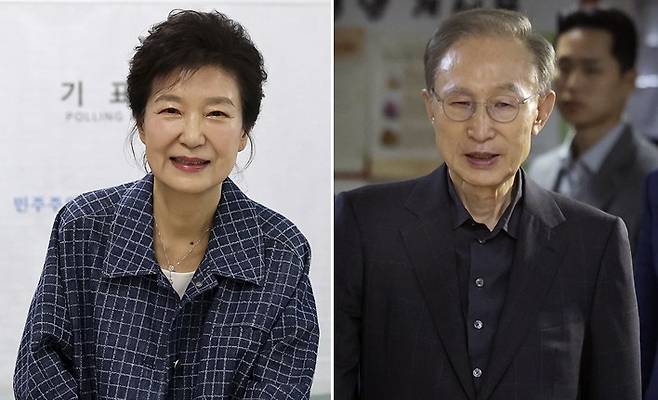 박근혜 이명박 전 대통령  [연합뉴스 자료사진]