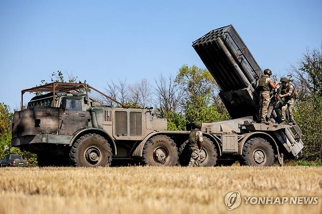 러시아측 '도네츠크 인민공화국'의 병사들 [타스 연합뉴스 자료사진]