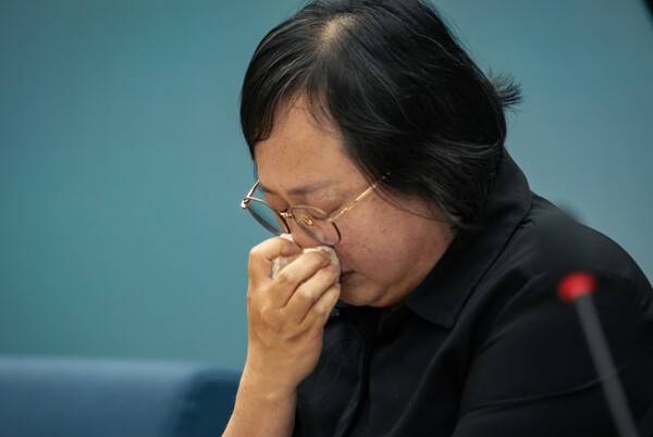 고 양회동 민주노총 건설노조 강원건설지부 3지대장 배우자 김선희 씨.&nbsp;/한창민 국회의원실