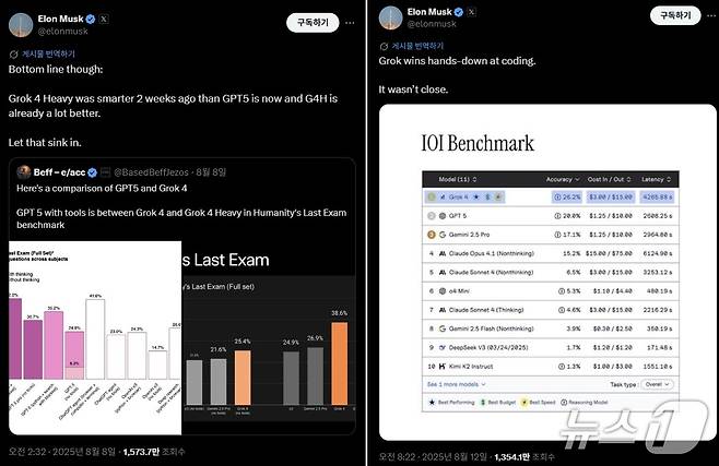 일론 머스크 X 갈무리