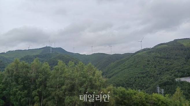 가덕산풍력발전소 전경. ⓒ데일리안 김성웅 기자